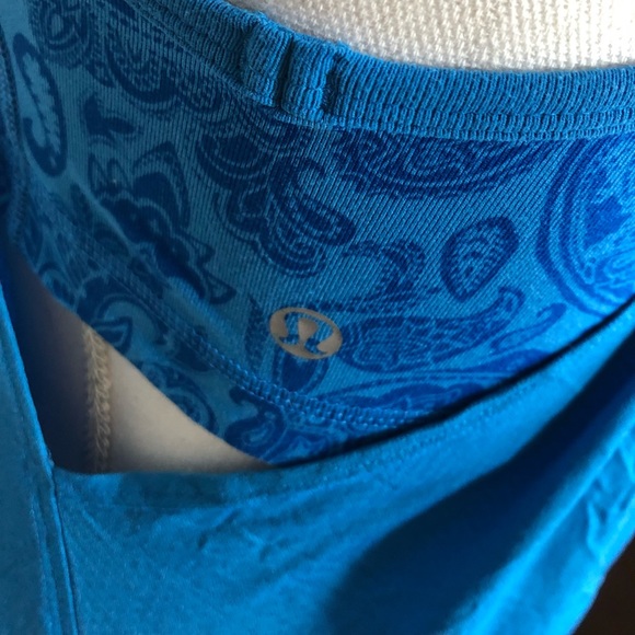 Lululemon “No Limits” Blue Two-in-one Tank - Picture 5 of 6